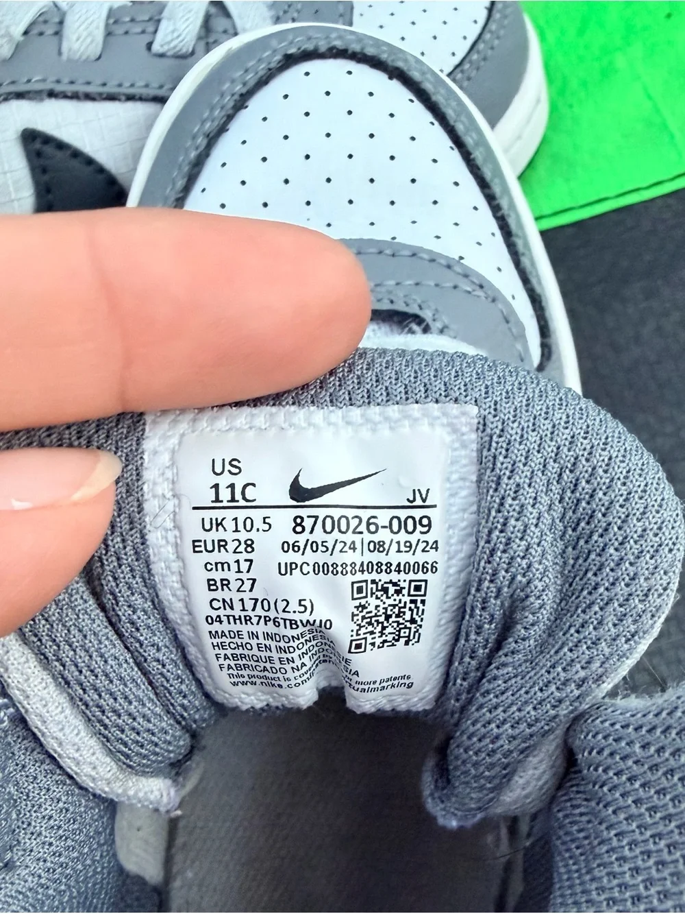 Nike Kids Gray and Black High-Top Sneakers